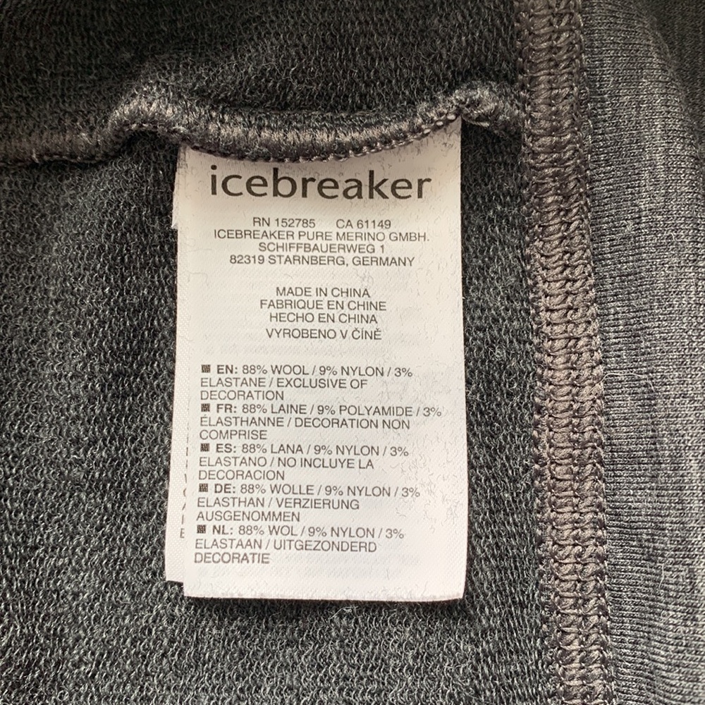 Icebreaker Merino Gray Hoodie XXL - Picture 7 of 7